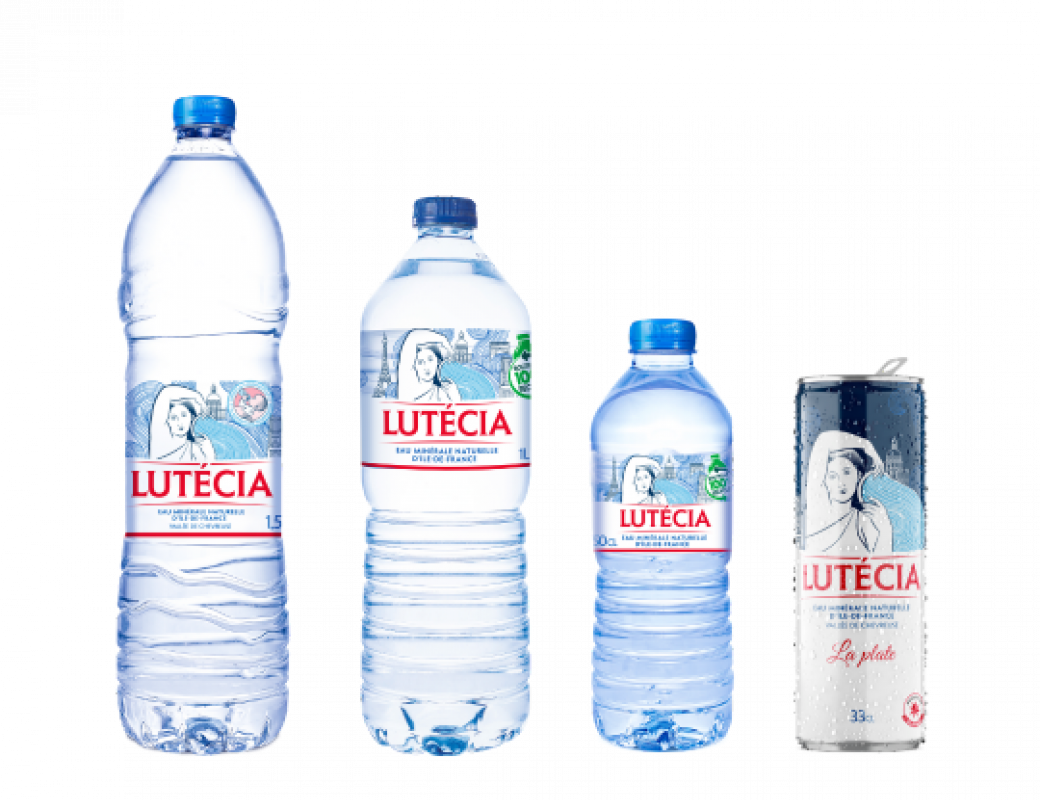 Nos bouteilles d&#039;eau Lutécia